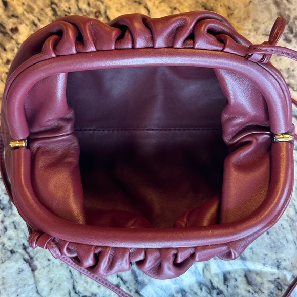 Bottega Mini Pouch in Burgandy - Picture 7 of 10